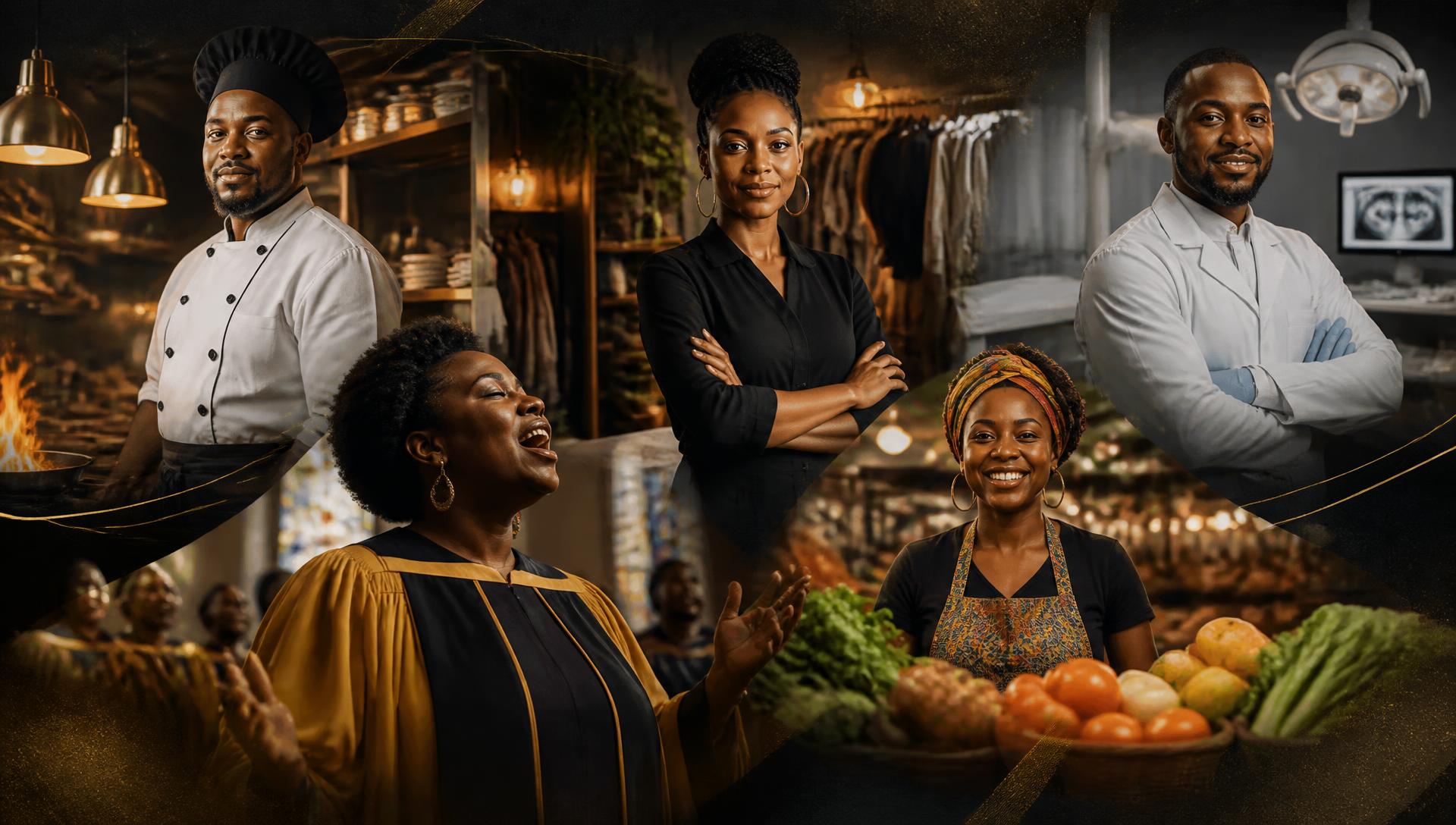 Members of the African, Caribbean and global Black diaspora connecting